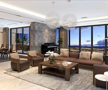 Căn hộ Penthouse Mipec Riverside phong cách hiện đại