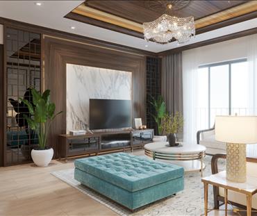 Căn hộ chung cư Goldmark City 180m2 phong cách hiện đại