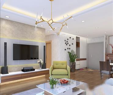 Căn hộ Golden Palace 126m2 phong cách hiện đại