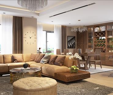 Căn hộ Penthouse Hoàng Ngân Plaza phong cách bán cổ điển