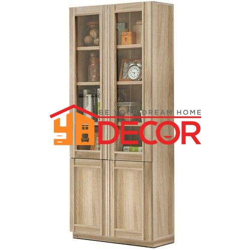 Tủ trưng bày LYBRARY SC80/LINDBERG OAK/GLASS