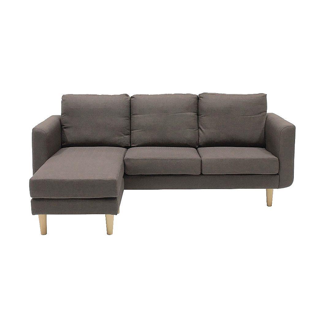 Sofa góc 2 chỗ ANSEN/BROWN/2S+STOOL