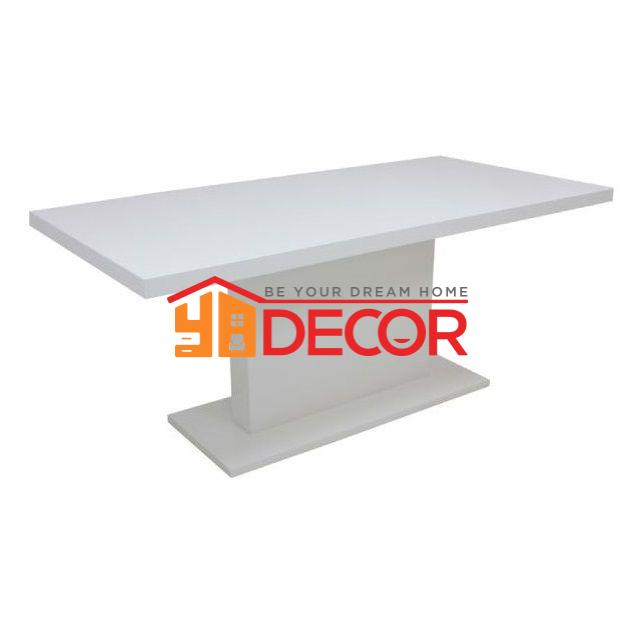 Bàn ăn 6 người JOCASTA#DM-180/HG WHITE