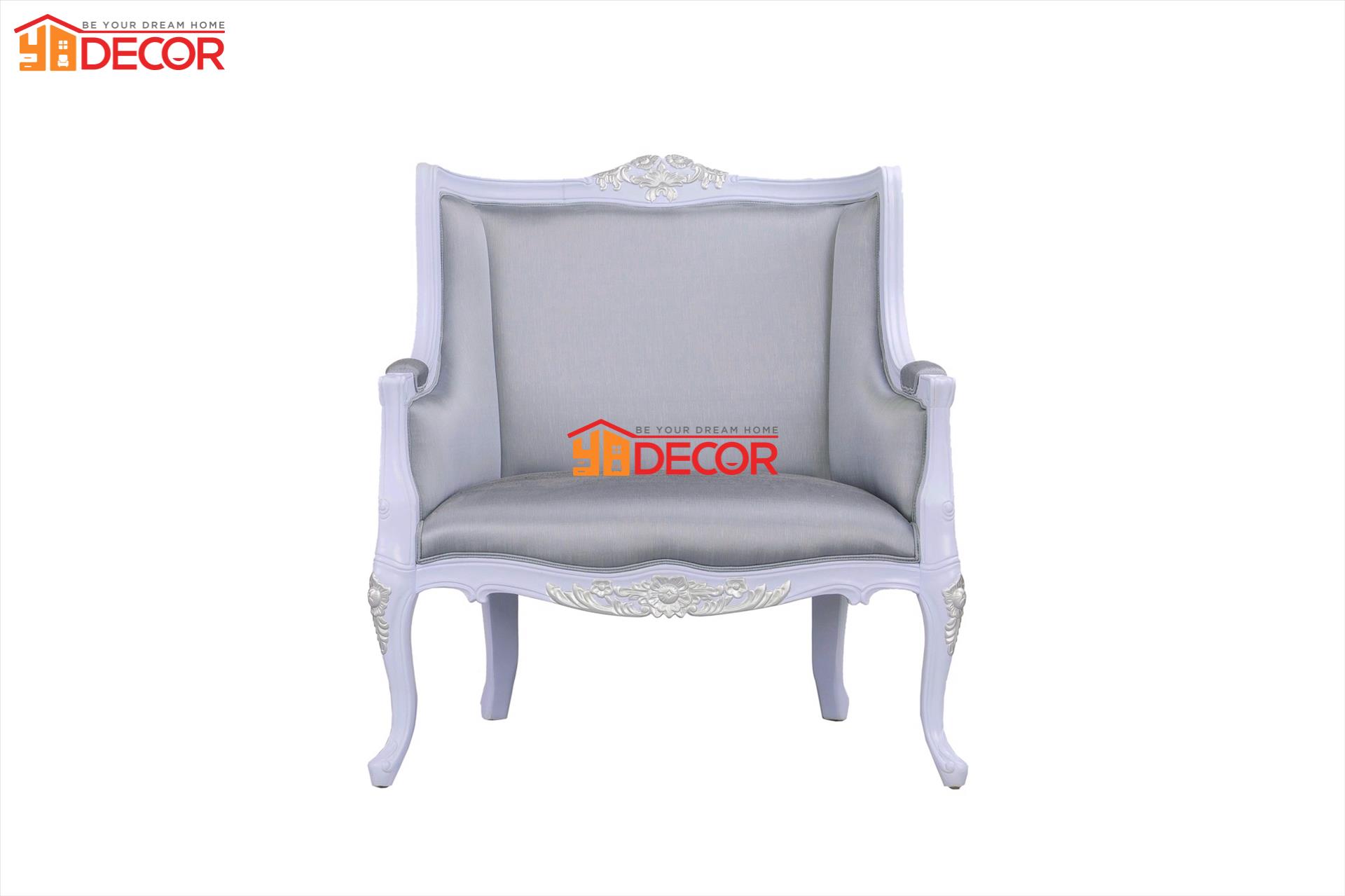 Sofa Frederic 1 chỗ, màu ghi xanh