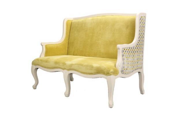 Sofa Chateau Antique II 2 chỗ, màu vàng