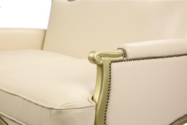 Sofa Chateau Antique 2 chỗ, kem, vải da