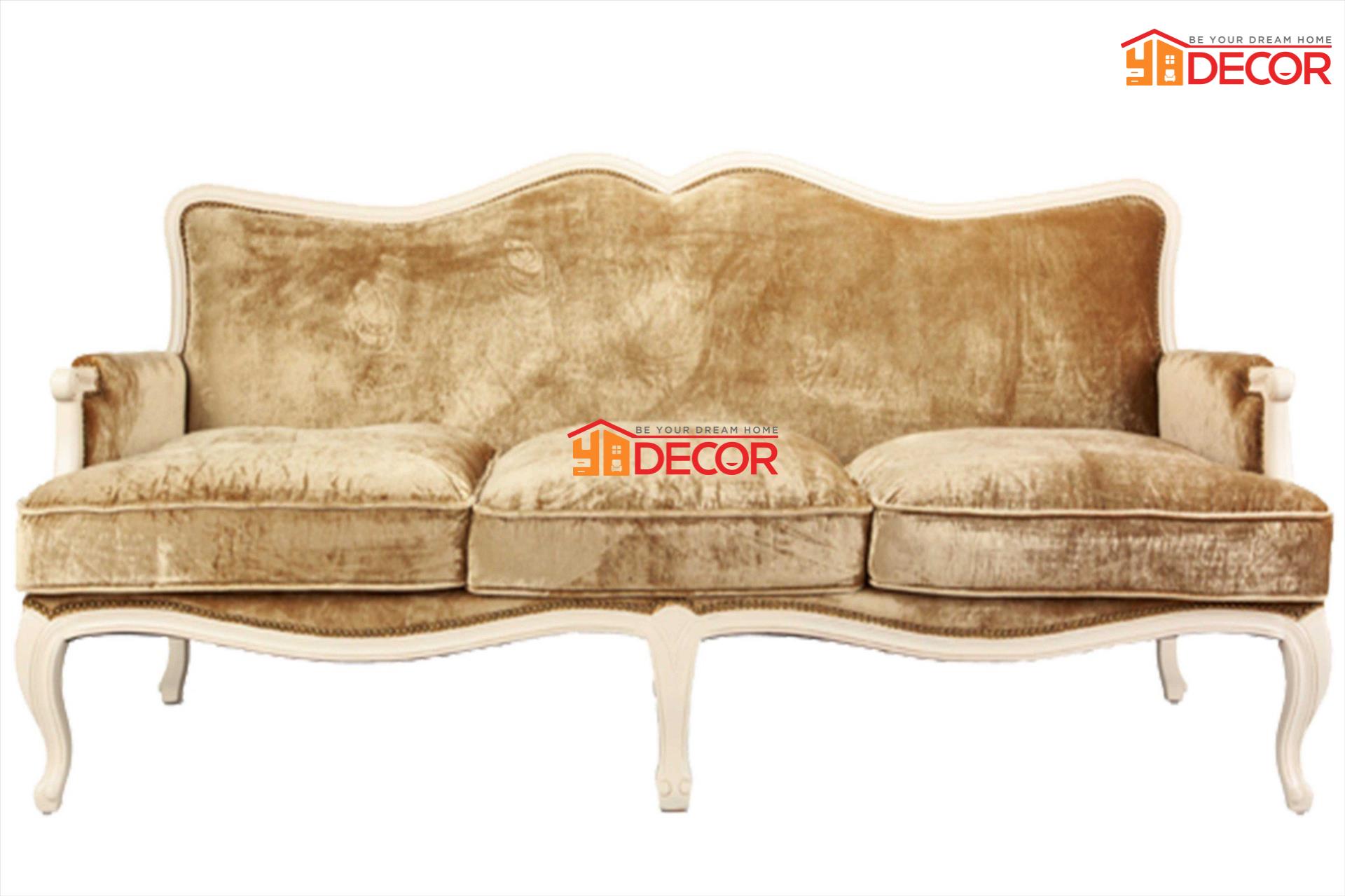 Sofa Chateau Antique 3 chỗ, nâu