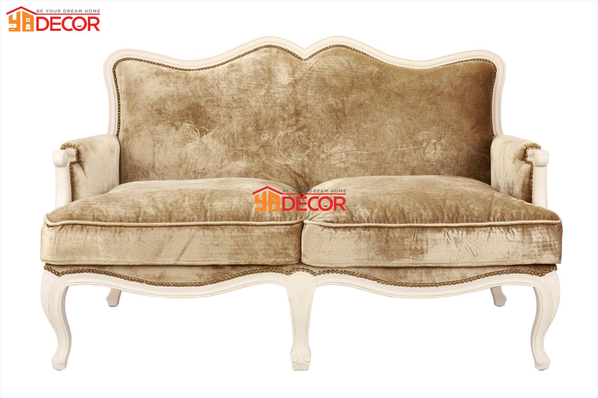 Sofa Chateau Antique 2 chỗ, nâu