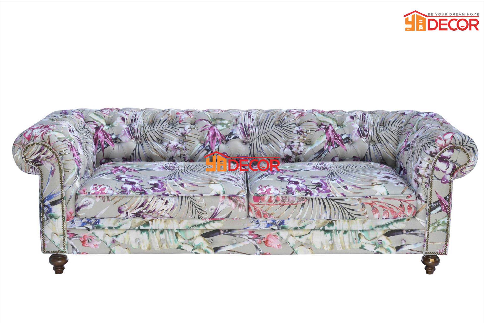 Sofa Sara 3 chỗ, họa tiết