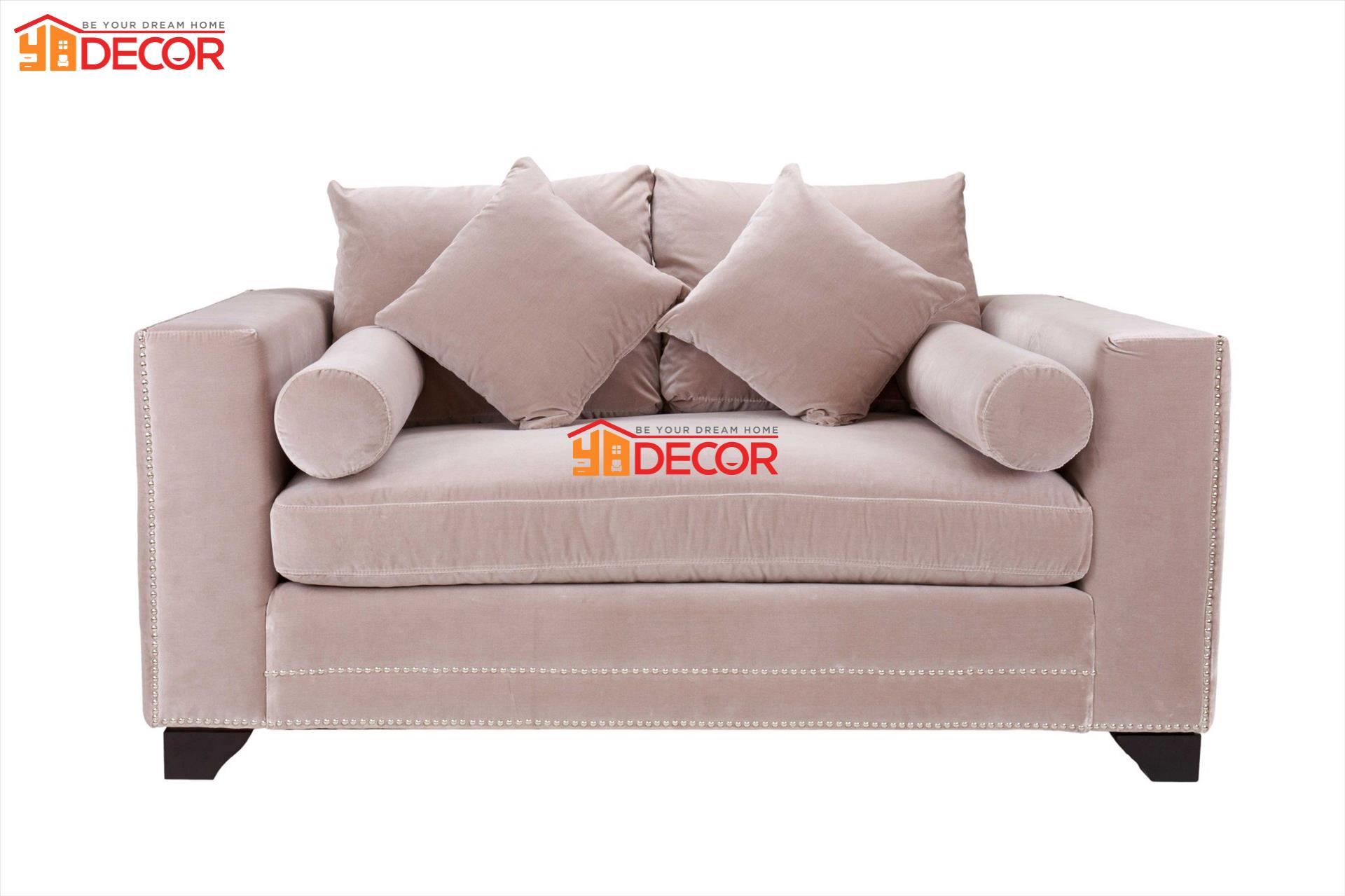 Sofa Miller 2 chỗ hồng nhạt