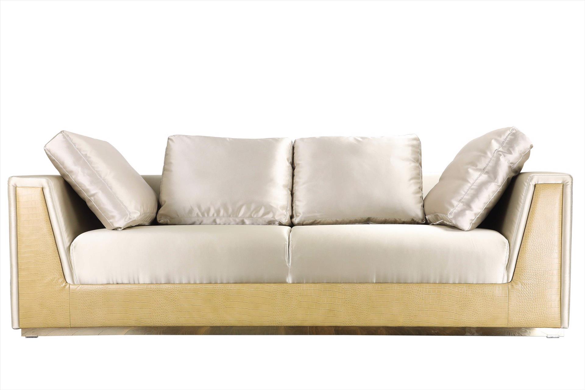 Sofa Camile 3 chỗ, vàng kem