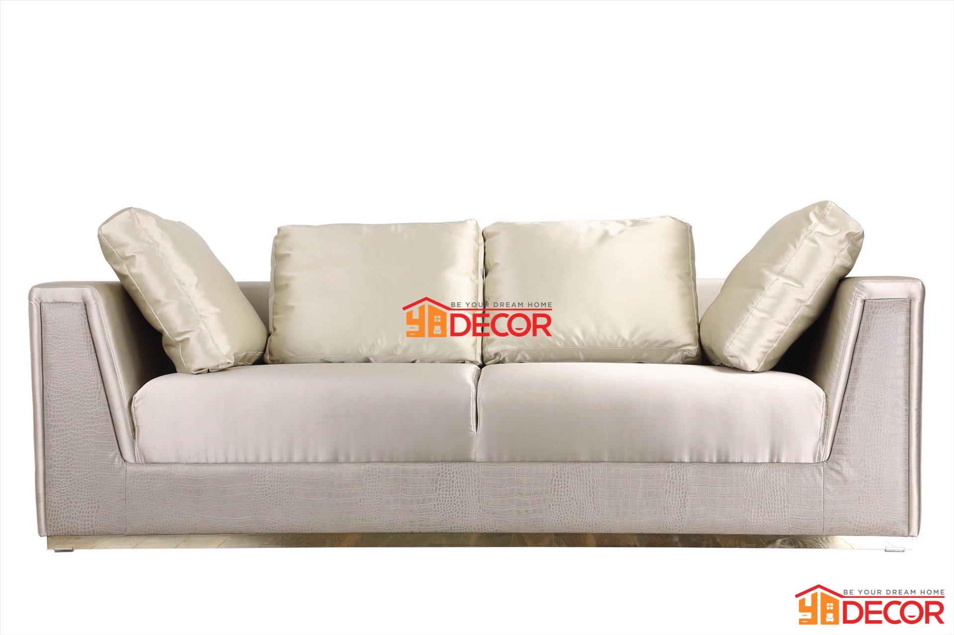 Sofa Camile 3 chỗ, ghi nhạt