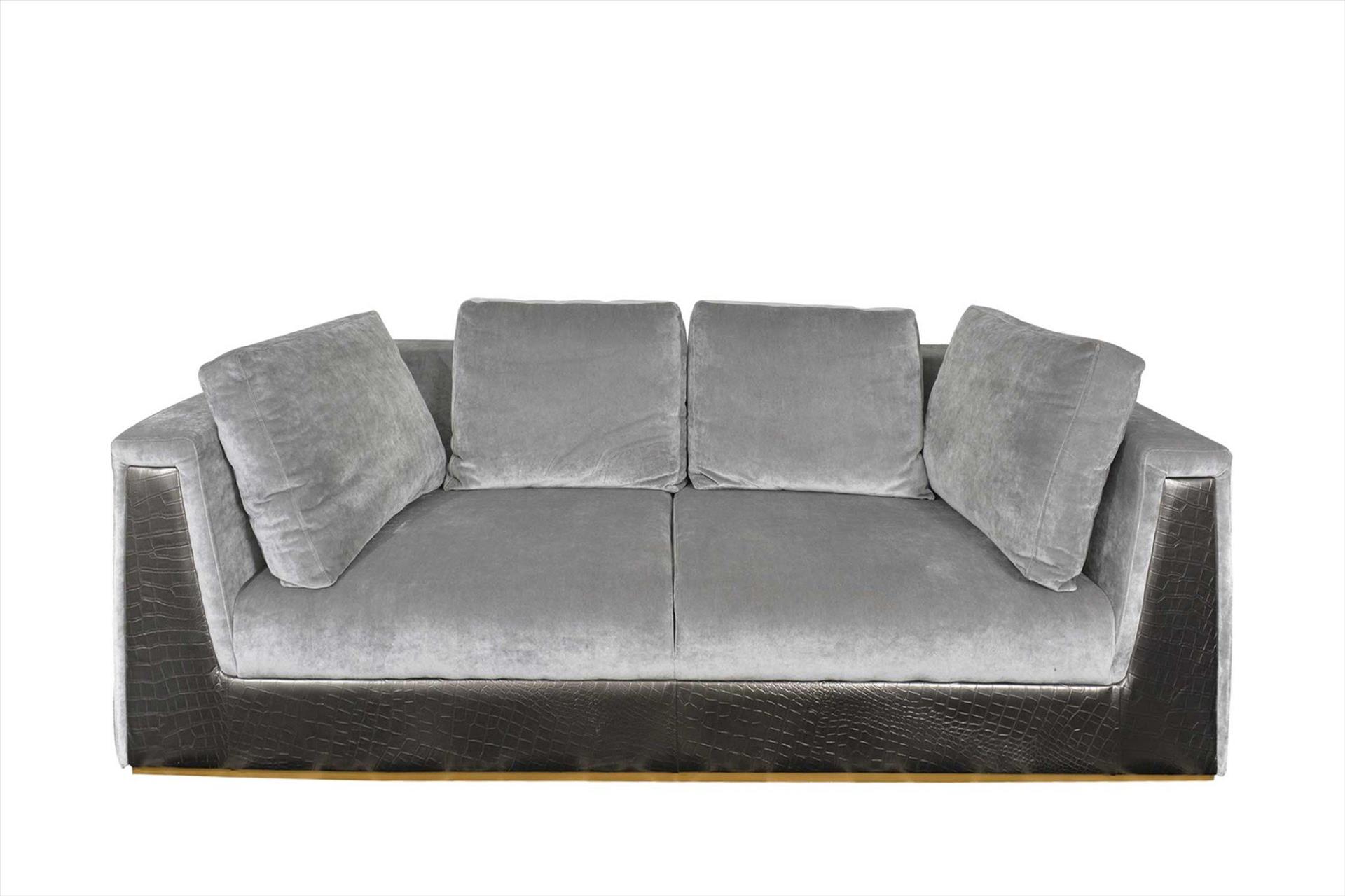 Sofa Camile 3 chỗ, xám bạc