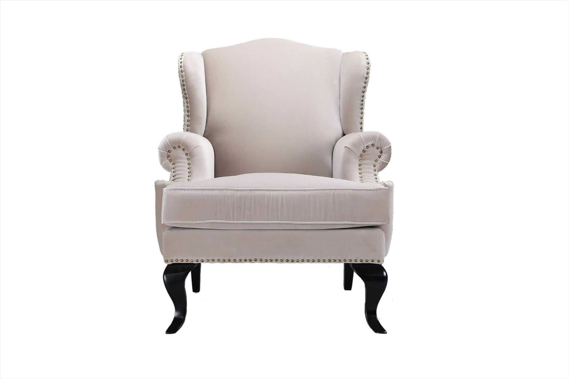 Sofa Charles 1 chỗ chân cao, trắng