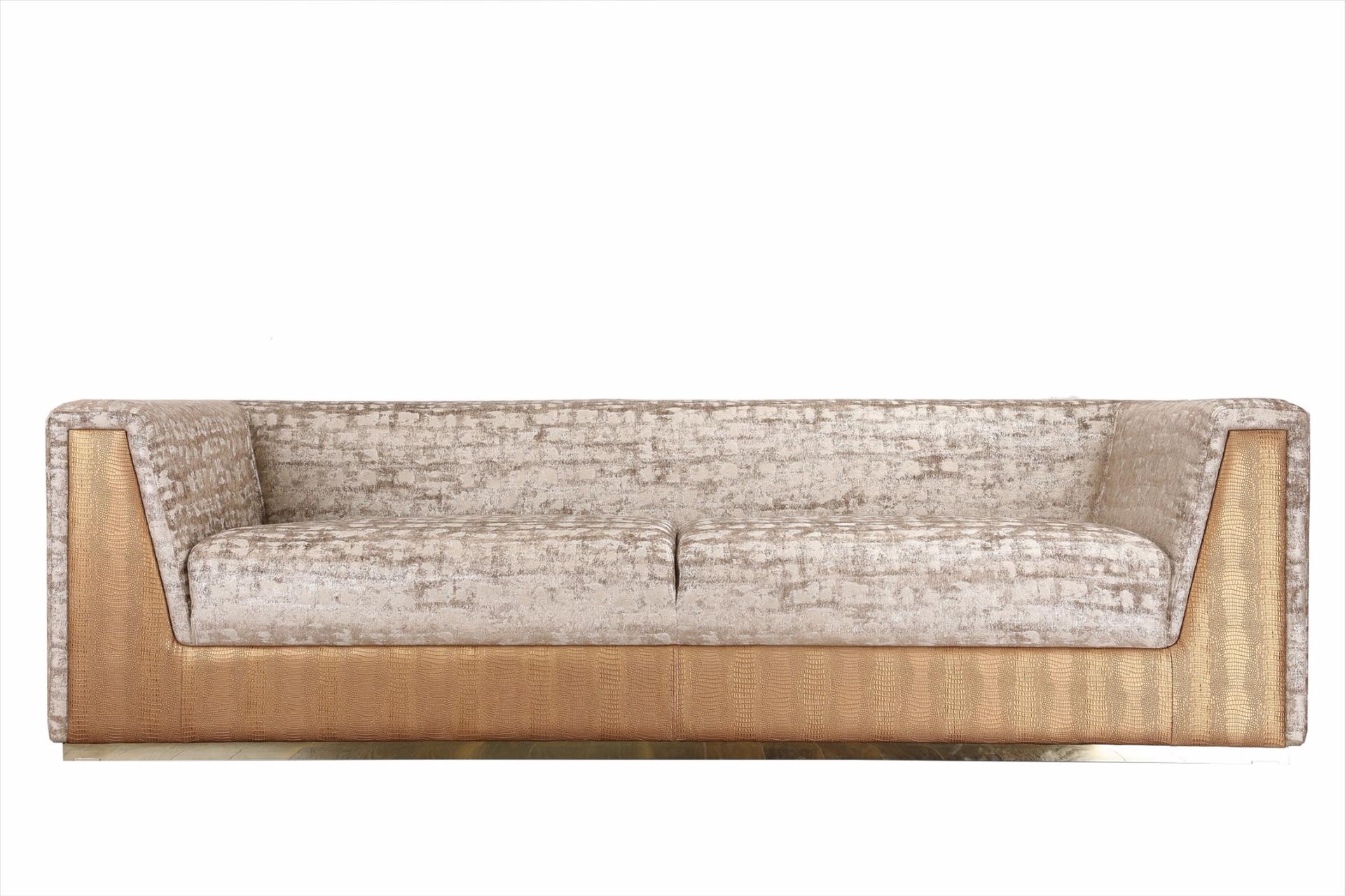 Sofa Camile 3 chỗ, nâu rêu