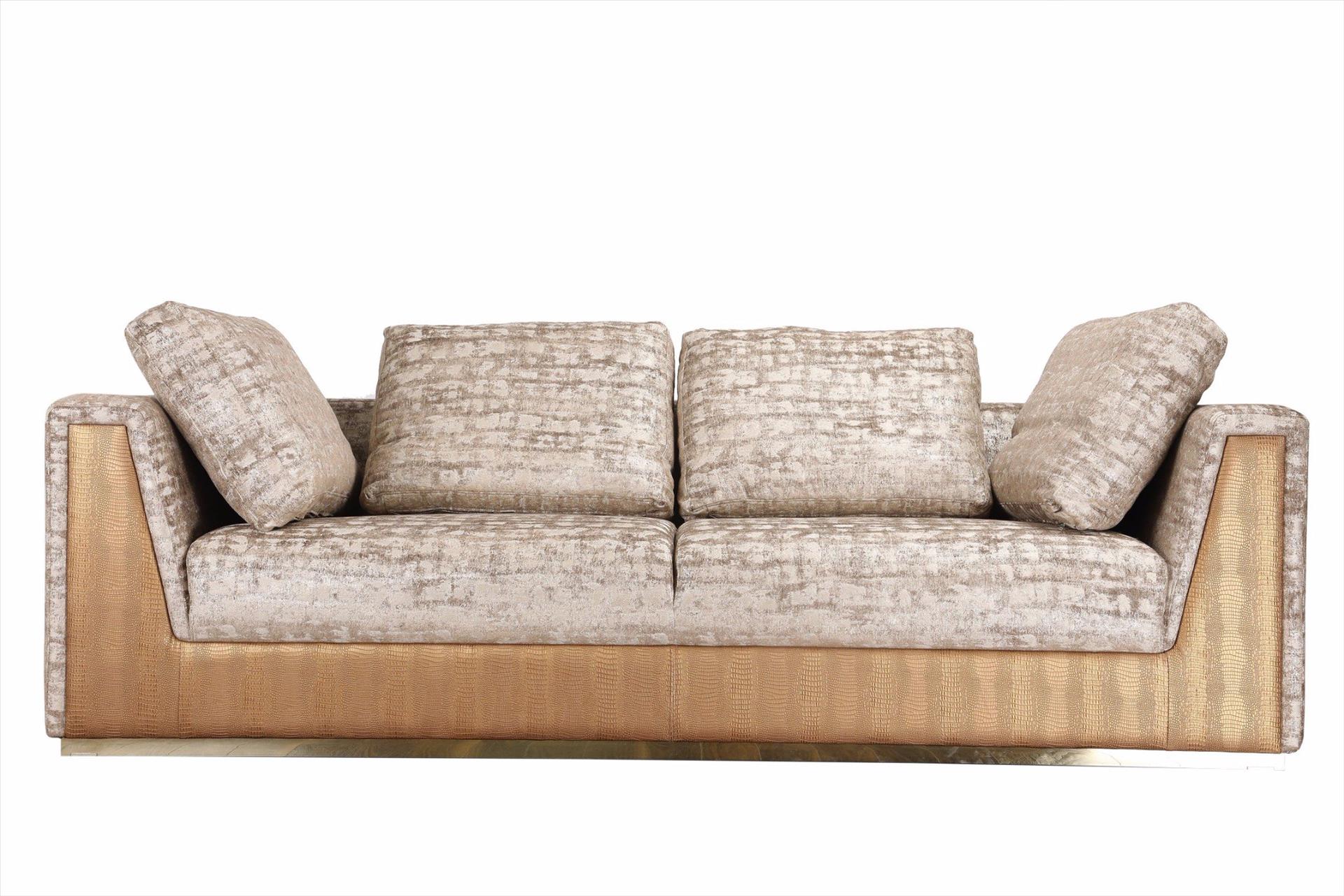 Sofa Camile 3 chỗ, nâu rêu