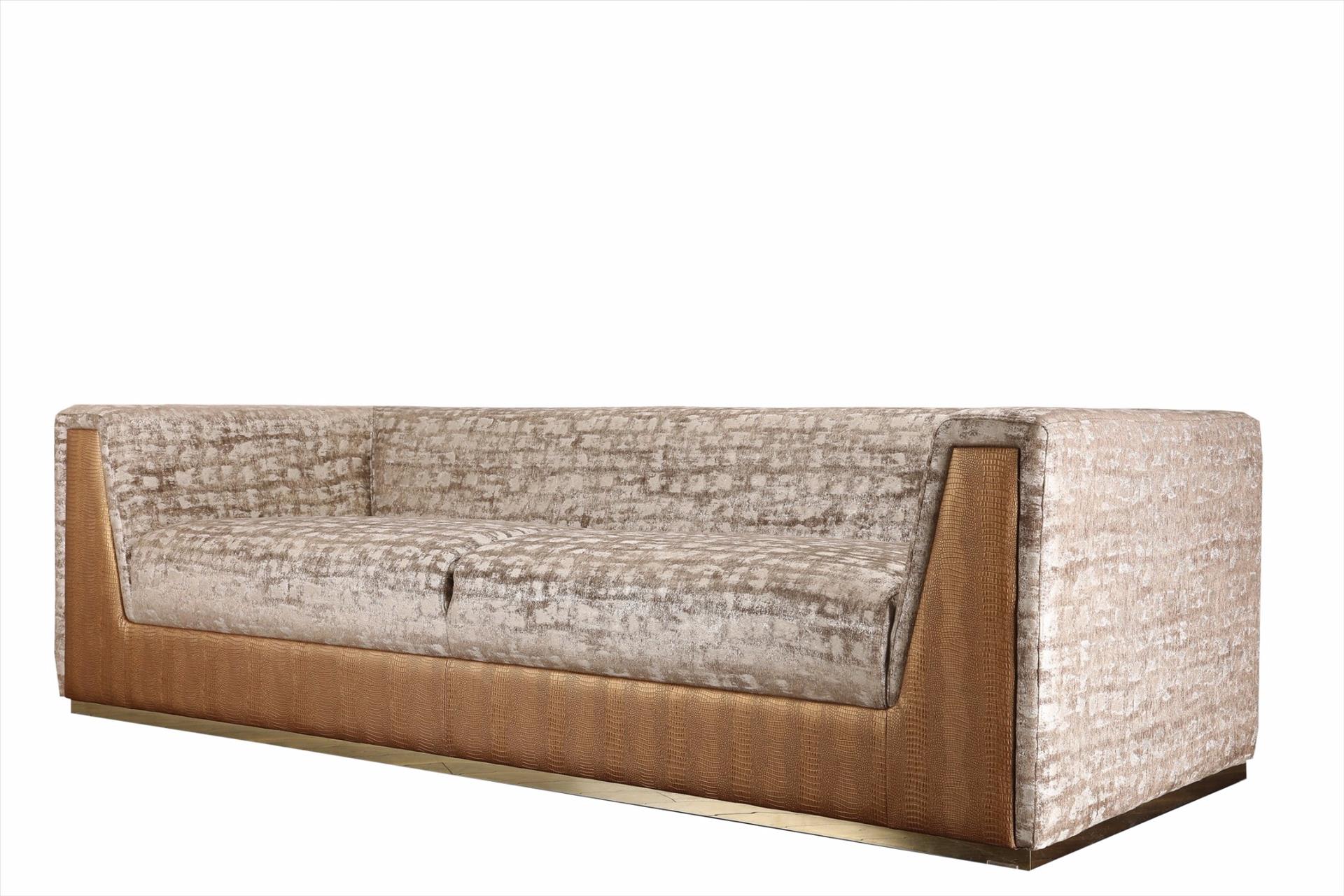 Sofa Camile 3 chỗ, nâu rêu