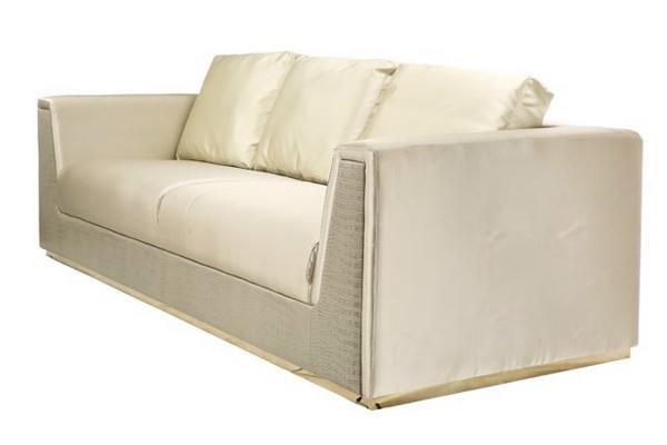 Sofa Camile 3 chỗ, ghi nhạt