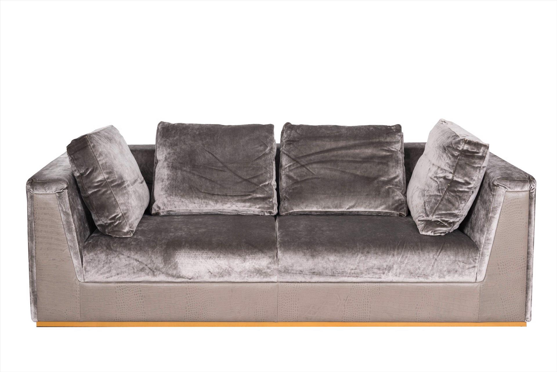 Sofa Camile 3 chỗ, màu lông chuột