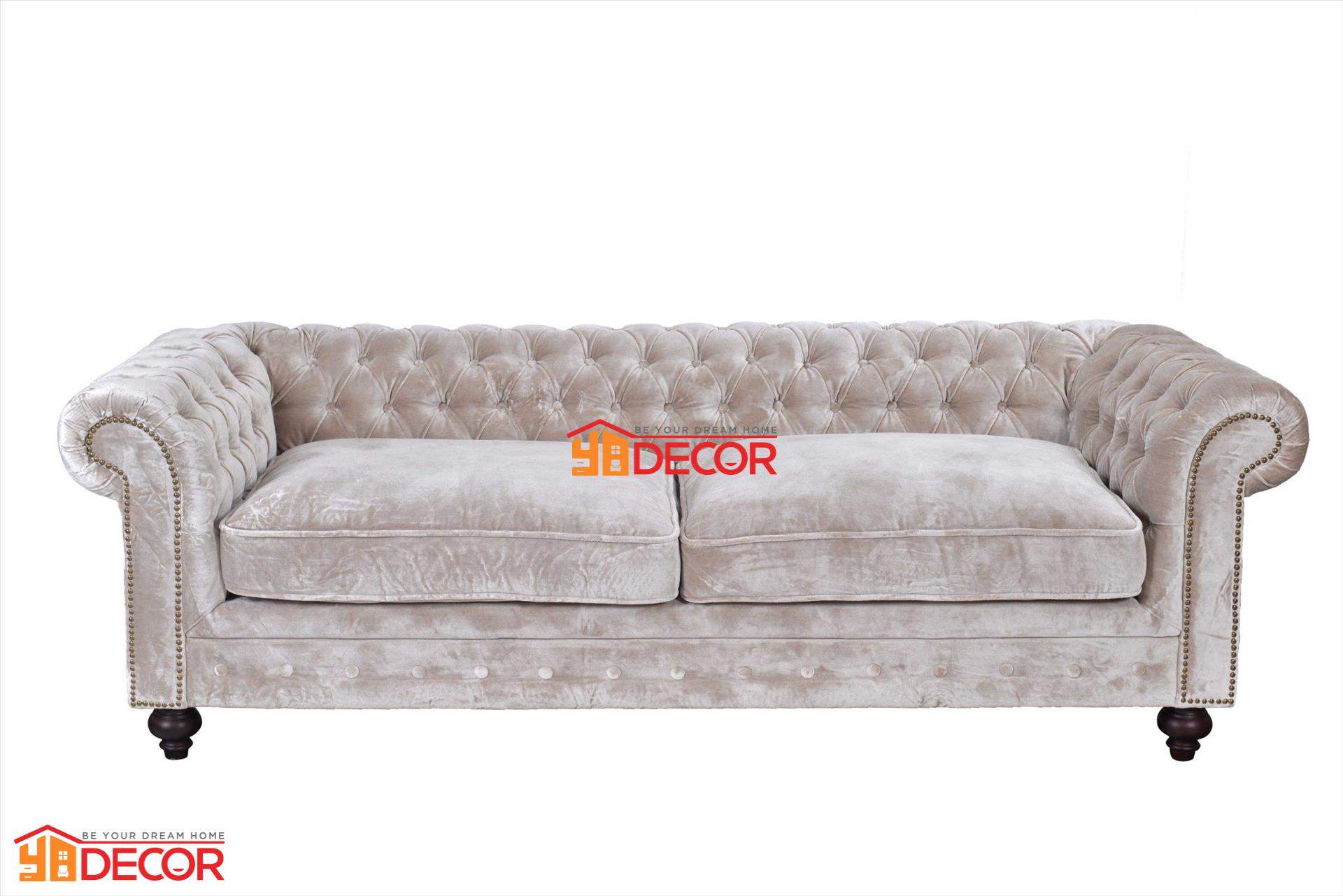 Sofa Sara 3 chỗ, ghi xám