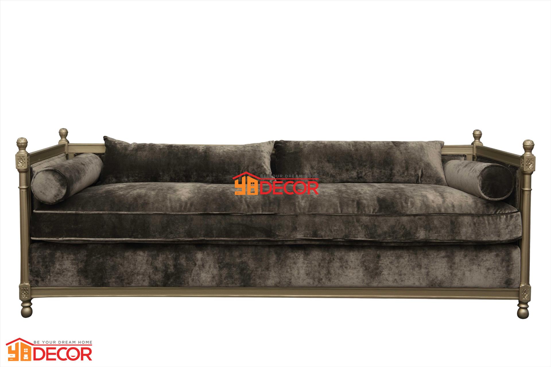 Sofa Christine 3 chỗ, nâu olive