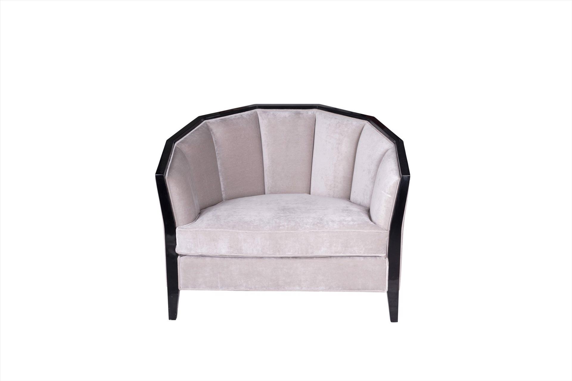 Sofa Ashley 1 chỗ, be ánh hồng