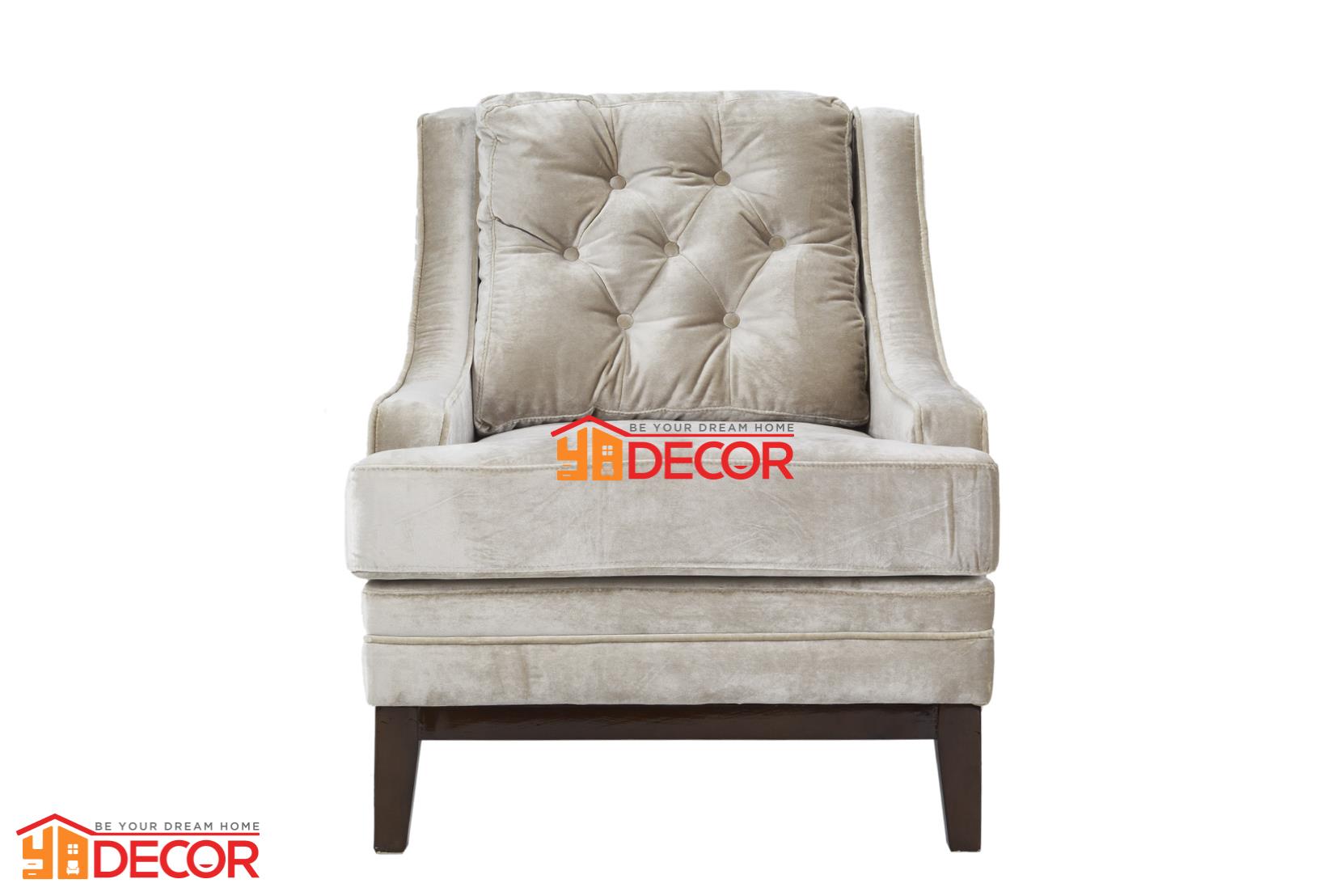 Sofa Amine 1 chỗ, màu mushroom