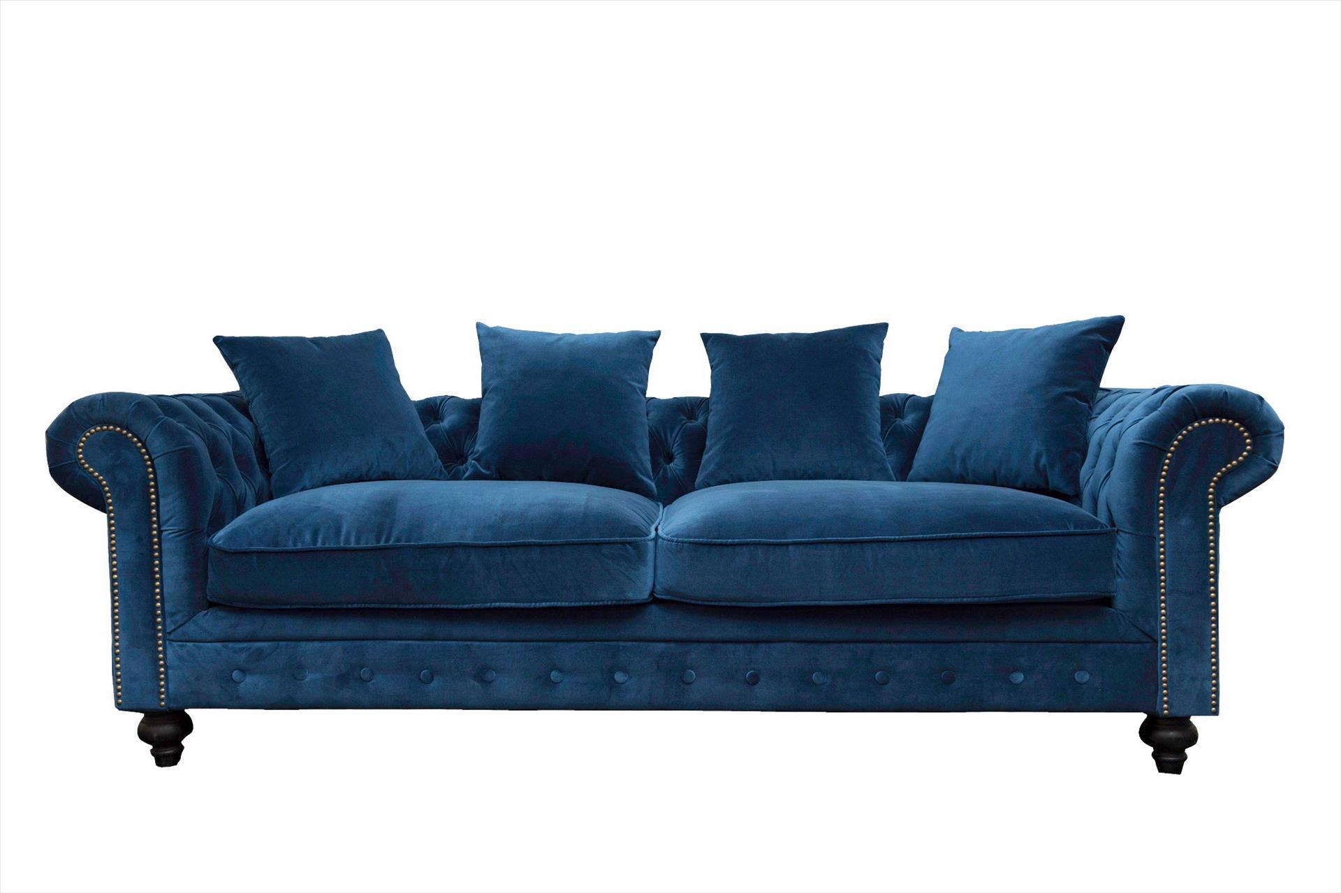 Sofa Sara 3 chỗ, lam tím 