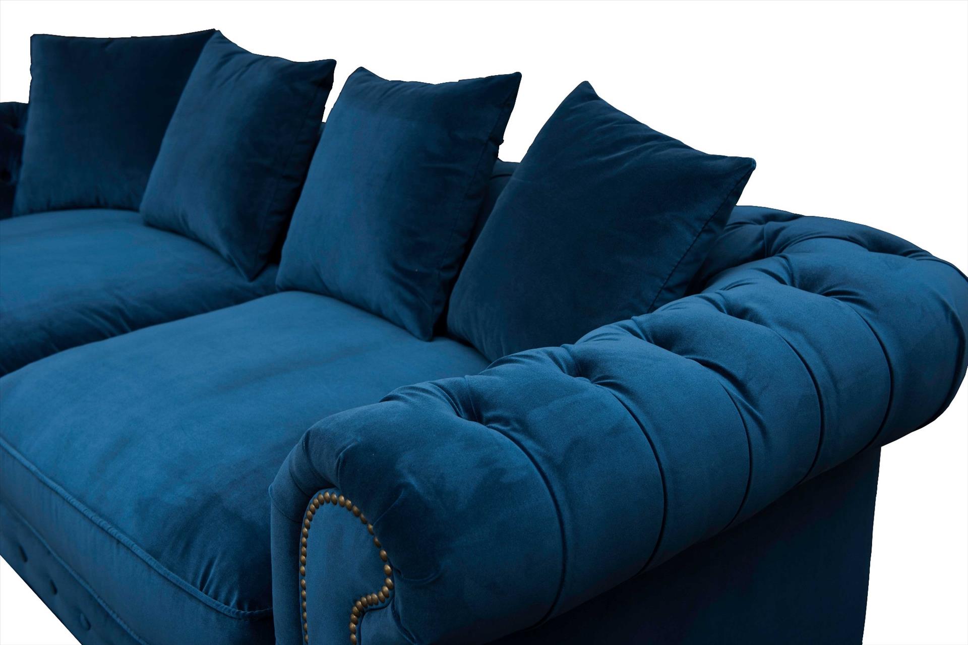 Sofa Sara 3 chỗ, lam tím 