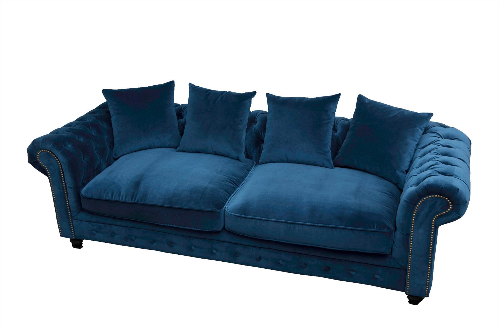 Sofa Sara 3 chỗ, lam tím 