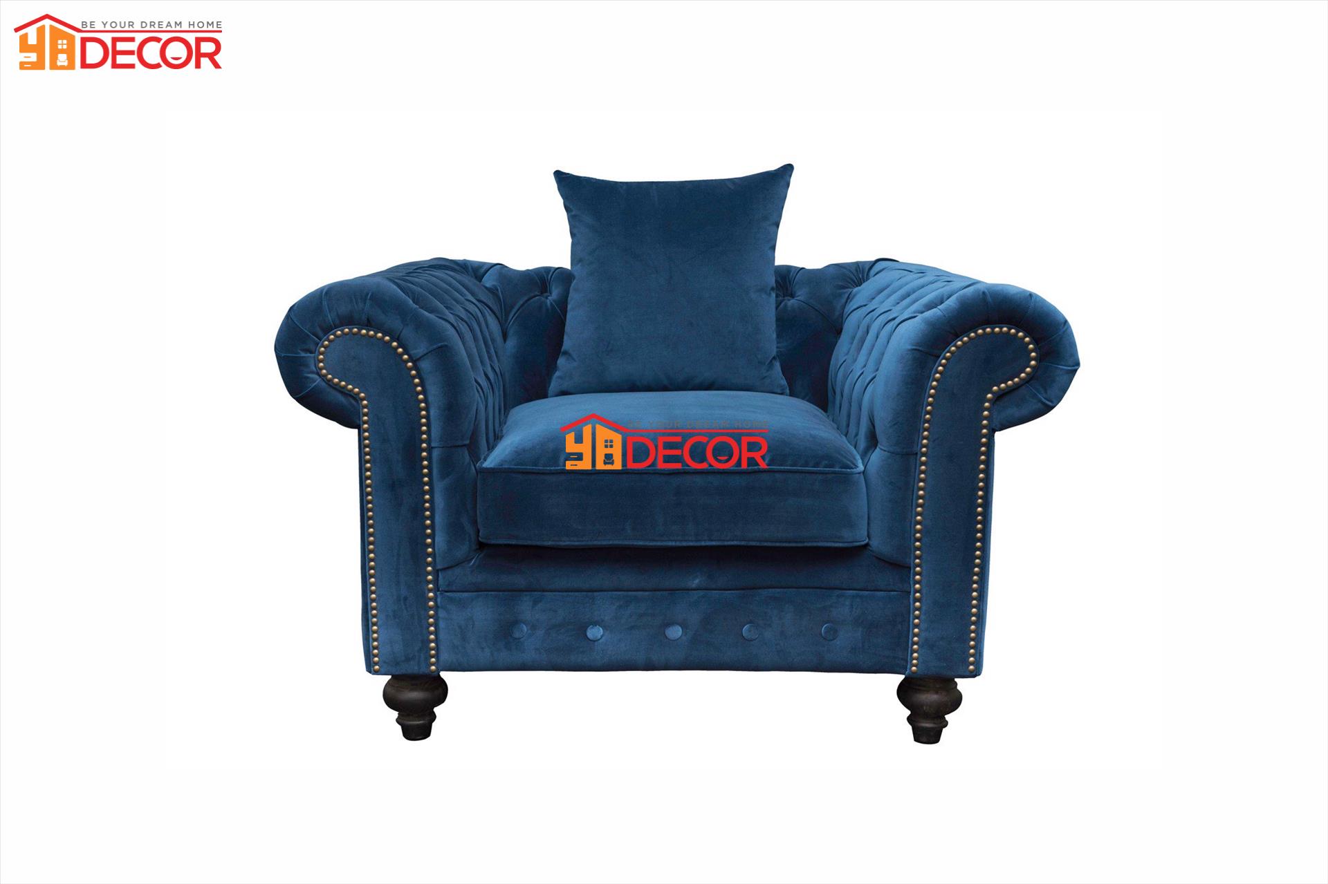 Sofa Sara 1 chỗ, lam tím