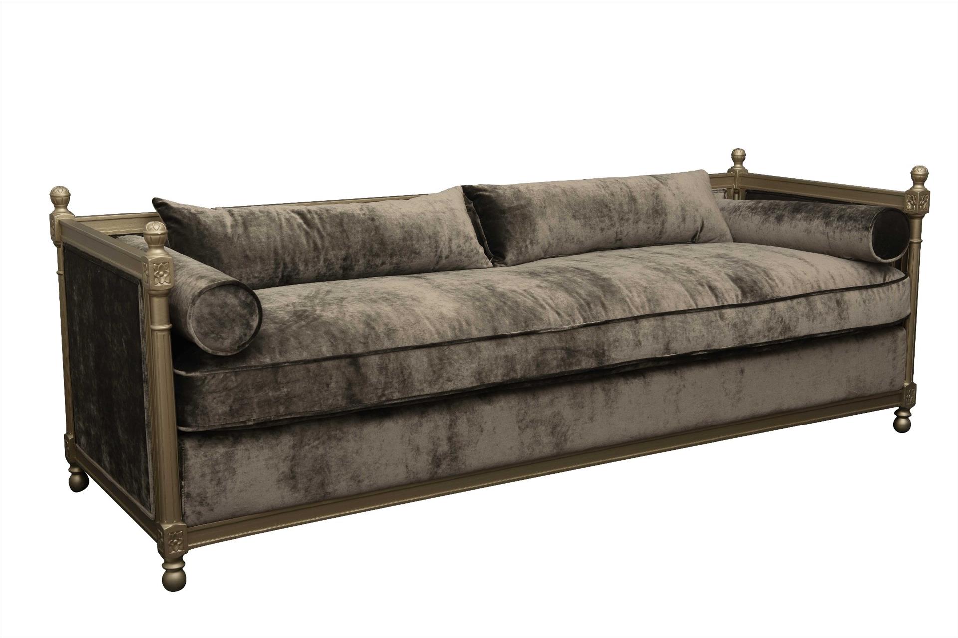 Sofa Christine 3 chỗ, nâu olive