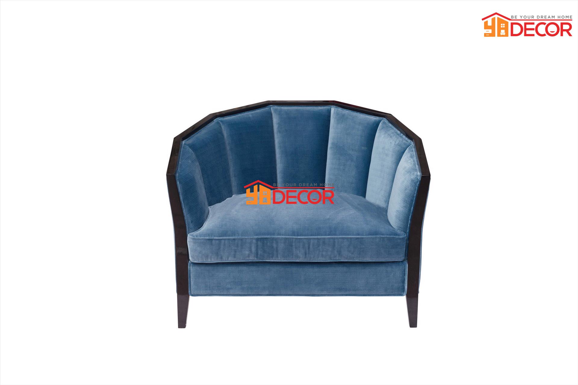 Sofa Ashley 1 chỗ, xanh cổ vịt