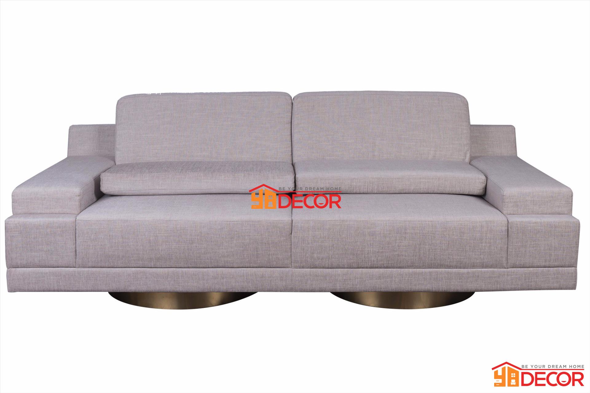 Sofa Carlotta 3 chỗ, ghi nâu