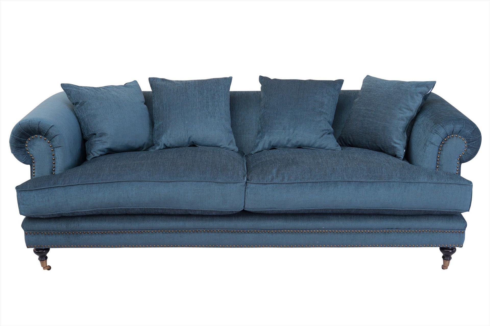 Sofa Claire 3 chỗ, xanh dương