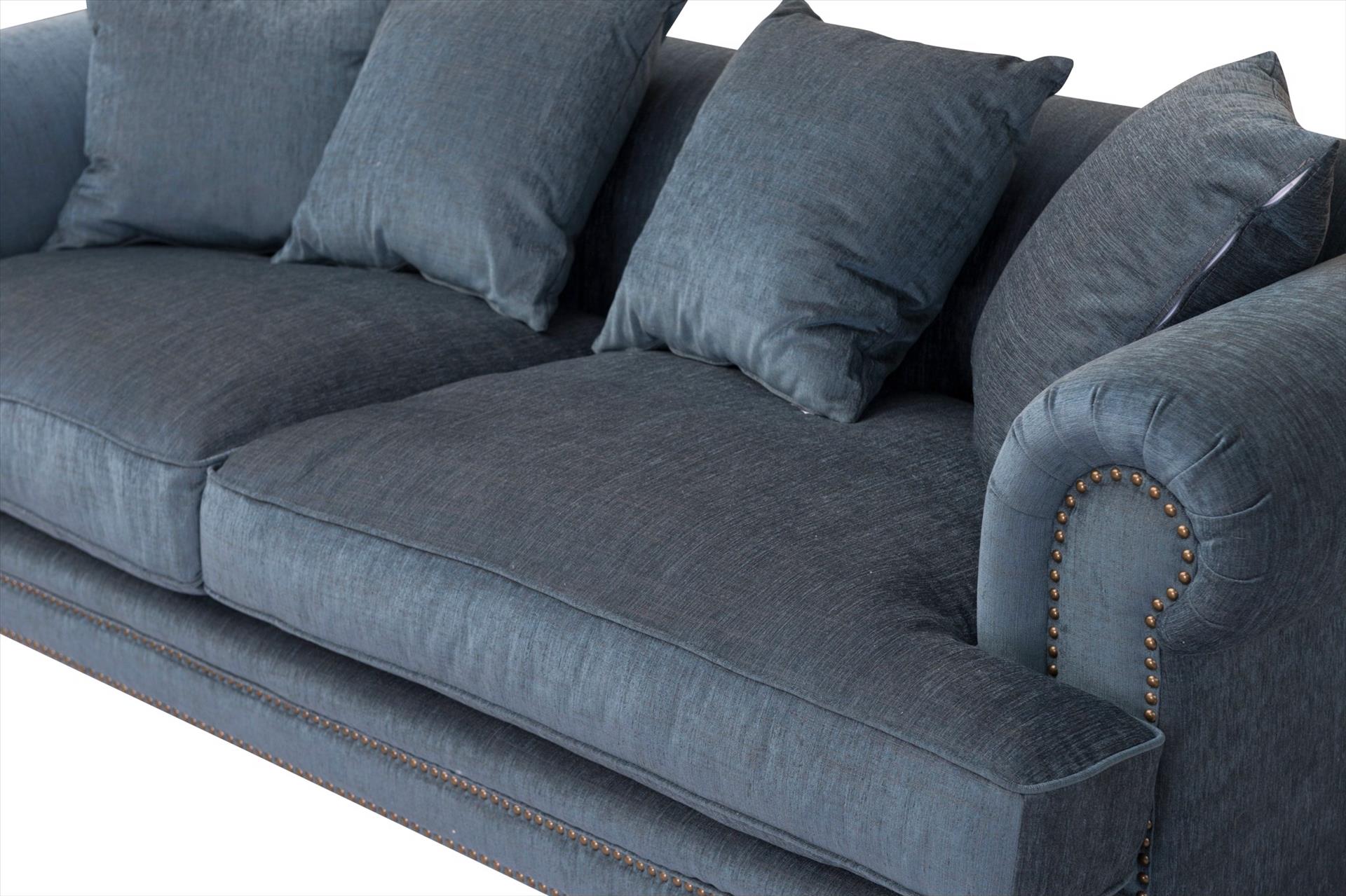 Sofa Claire 3 chỗ, xanh dương