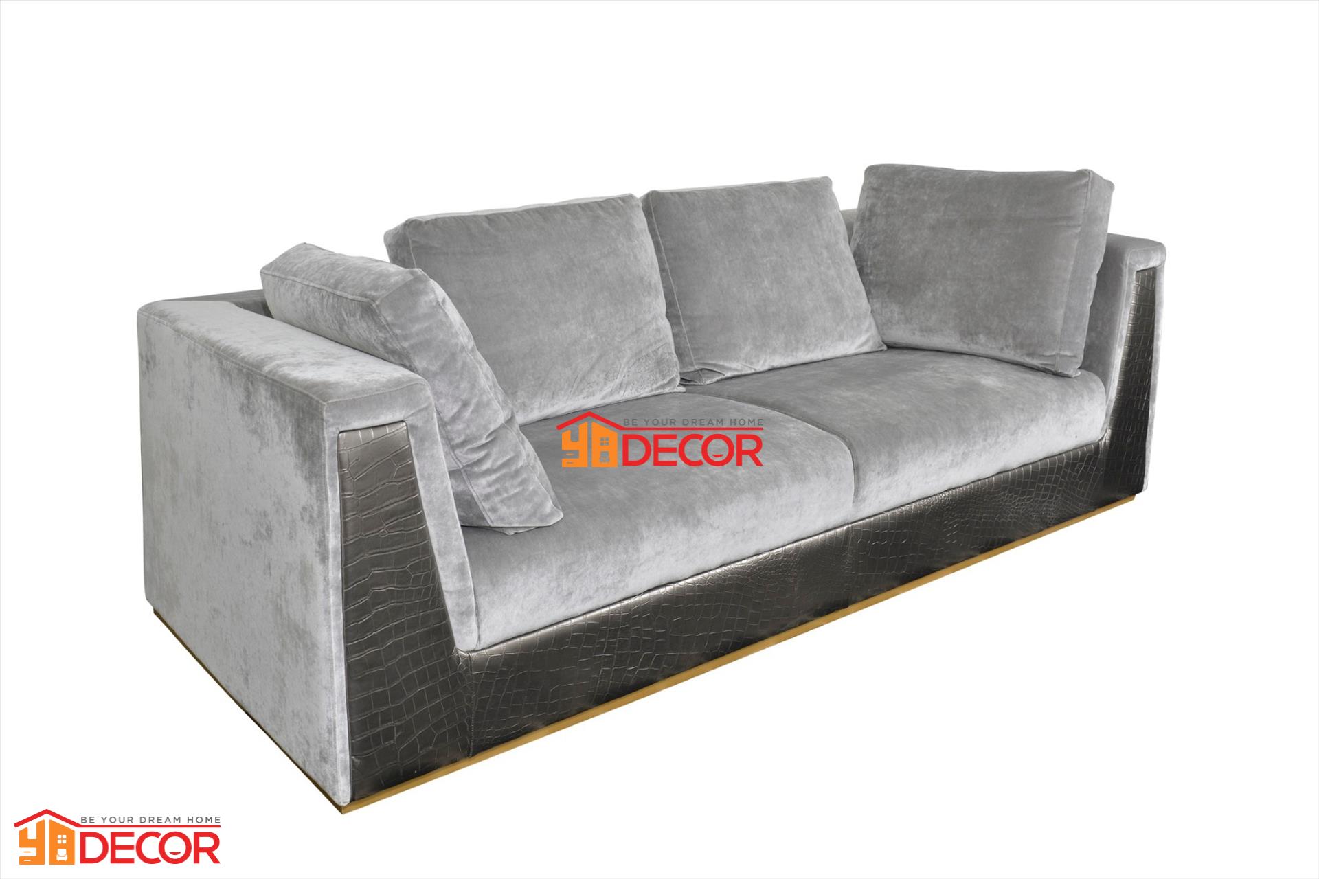 Sofa Camile 3 chỗ, xám bạc