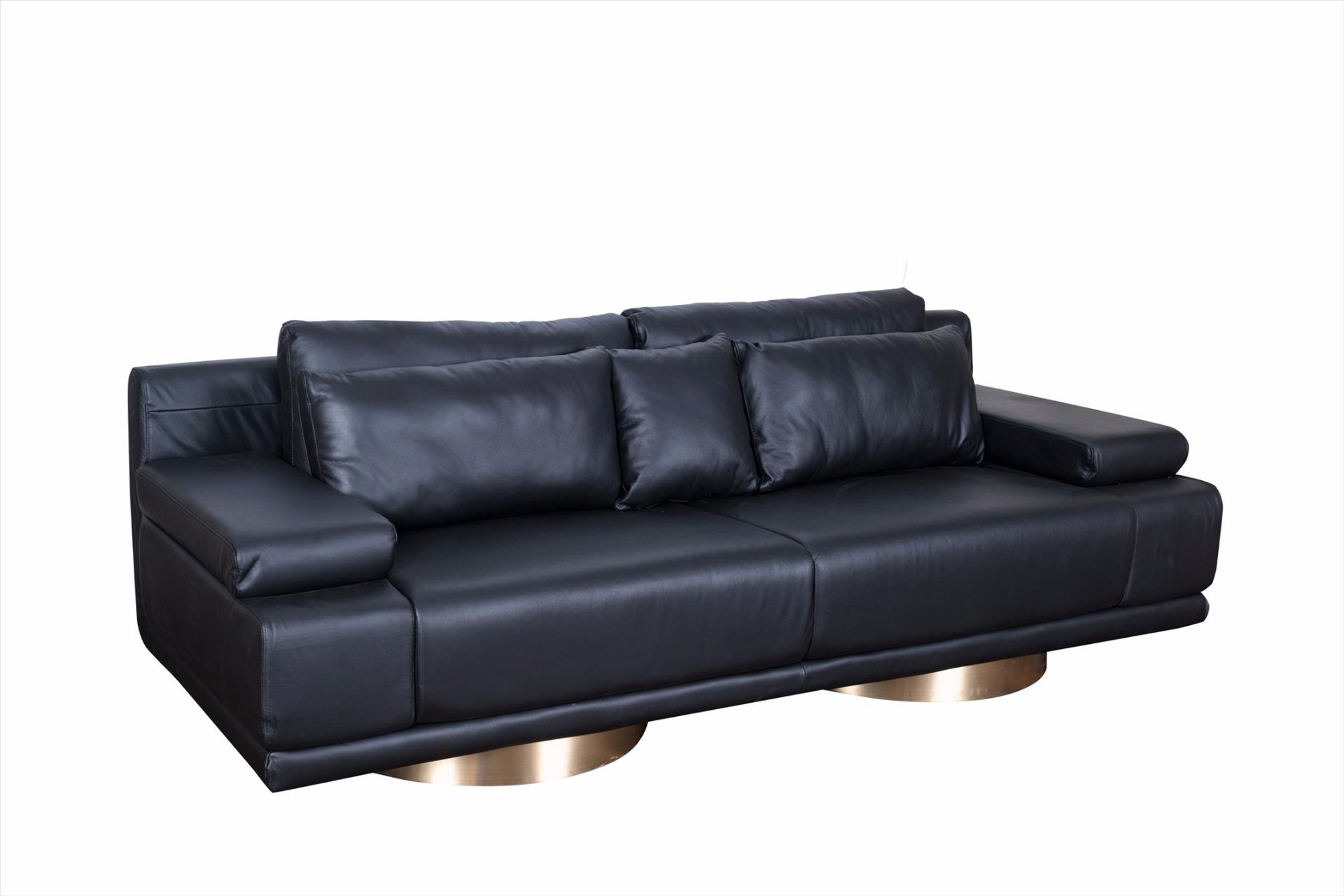 Sofa Carlotta 3 chỗ, da đen