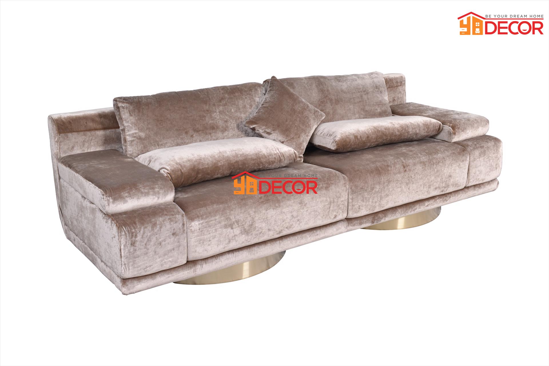 Sofa Carlotta 3 chỗ, nâu nhạt