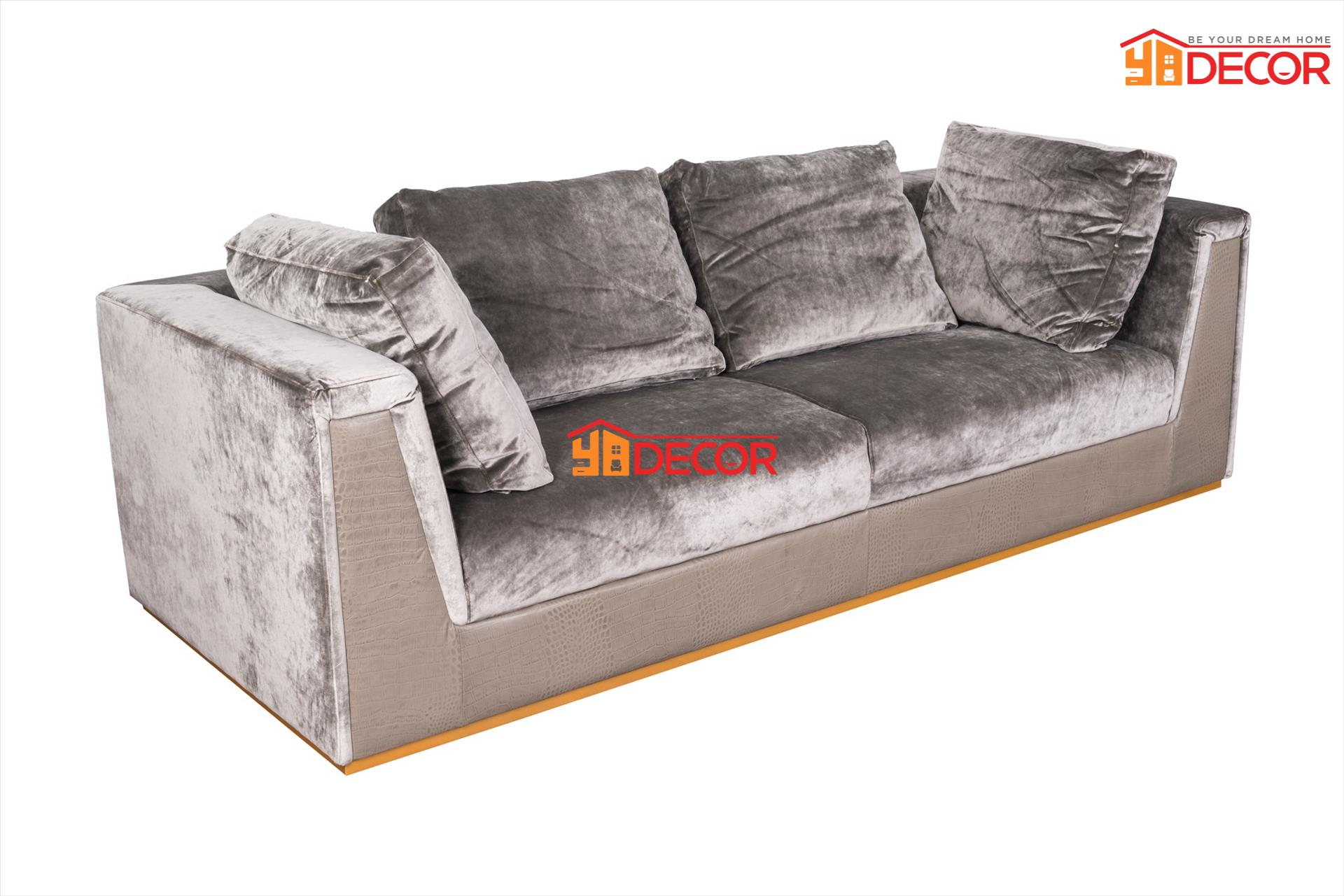 Sofa Camile 3 chỗ, màu lông chuột