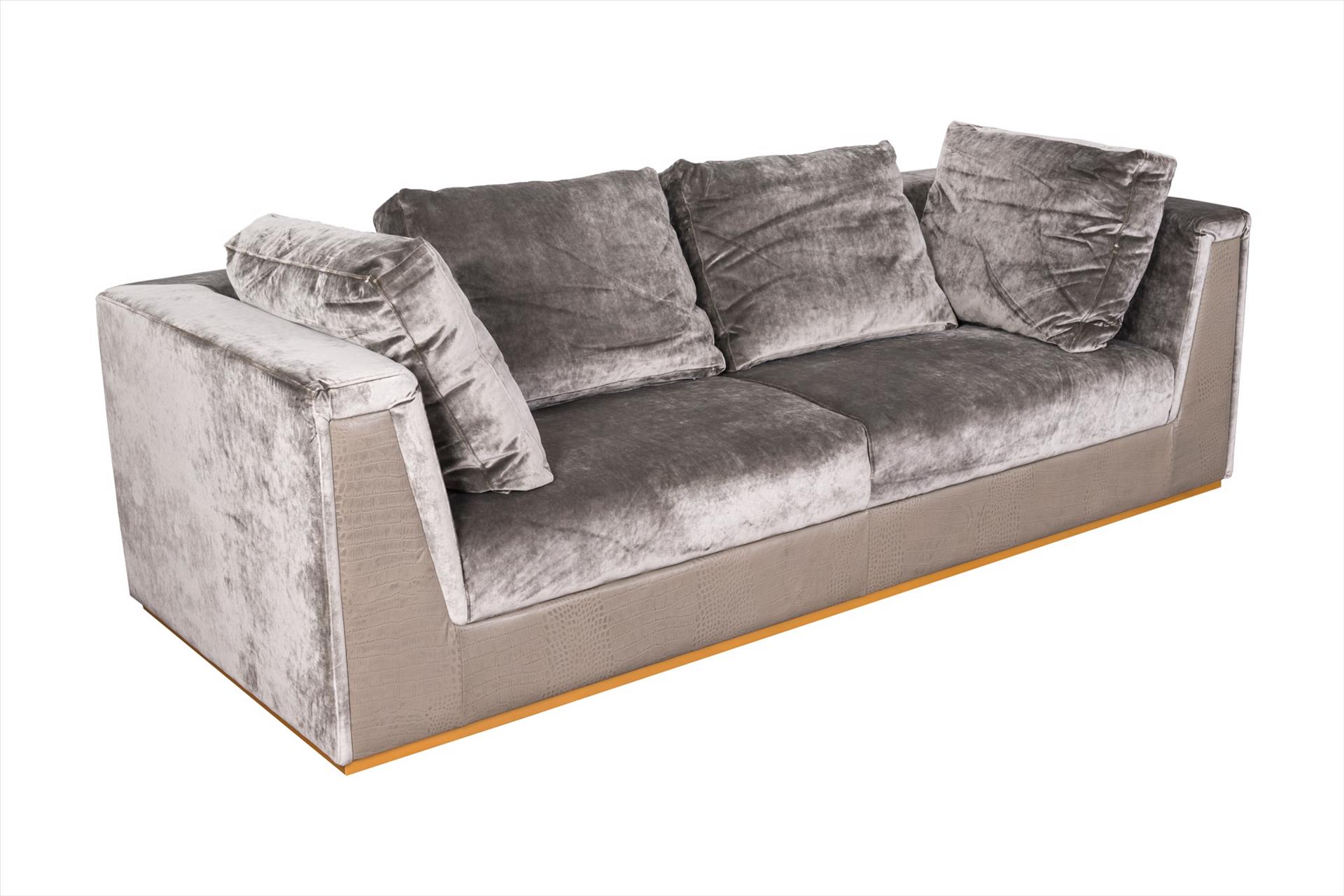 Sofa Camile 3 chỗ, màu lông chuột