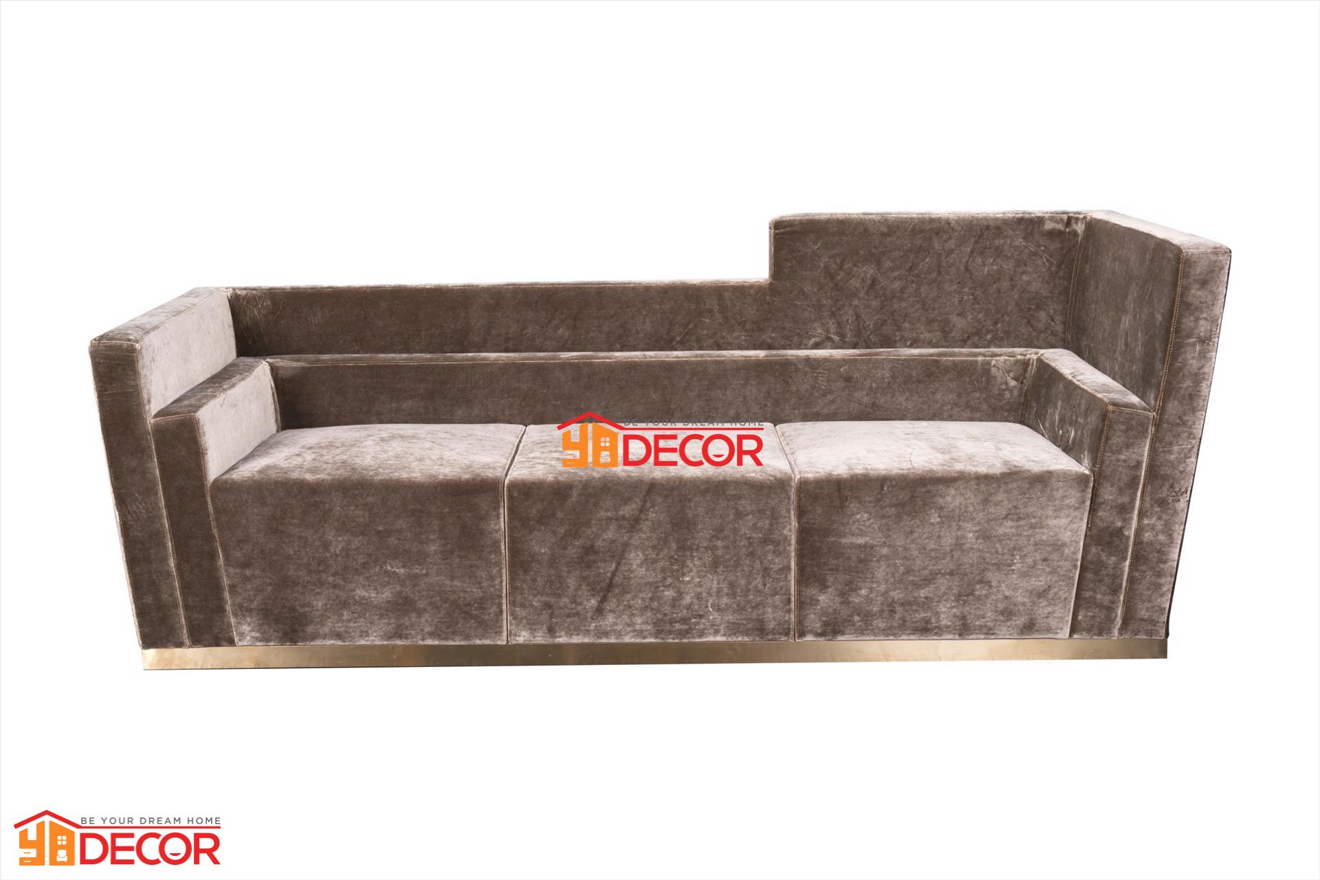 Sofa Giulian 3 chỗ, nâu sẫm