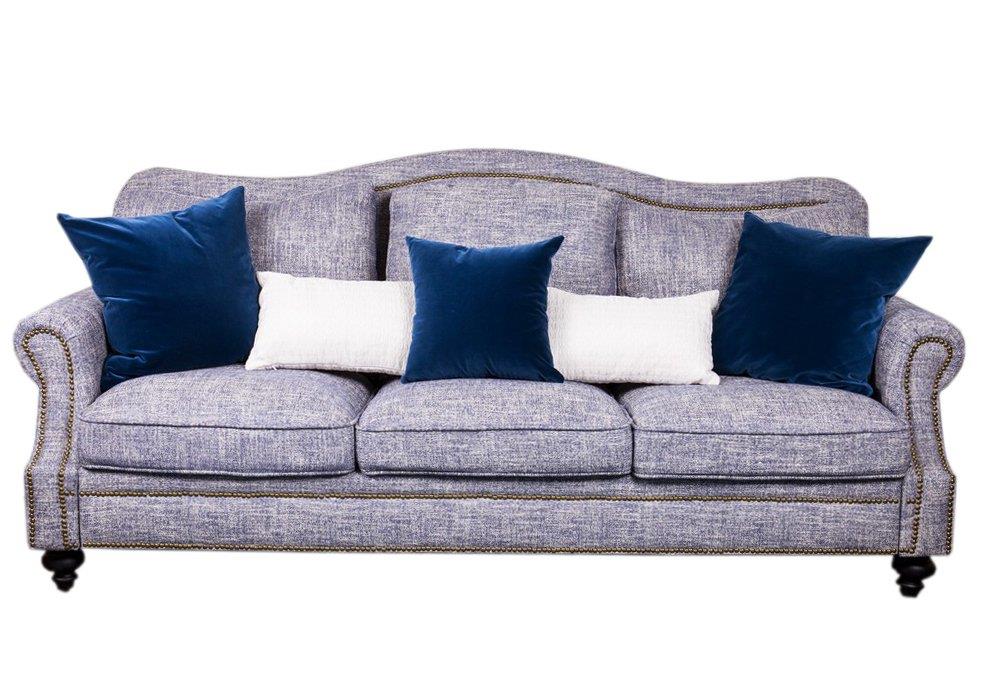 Sofa Olivia 3 chỗ, xanh Jeans