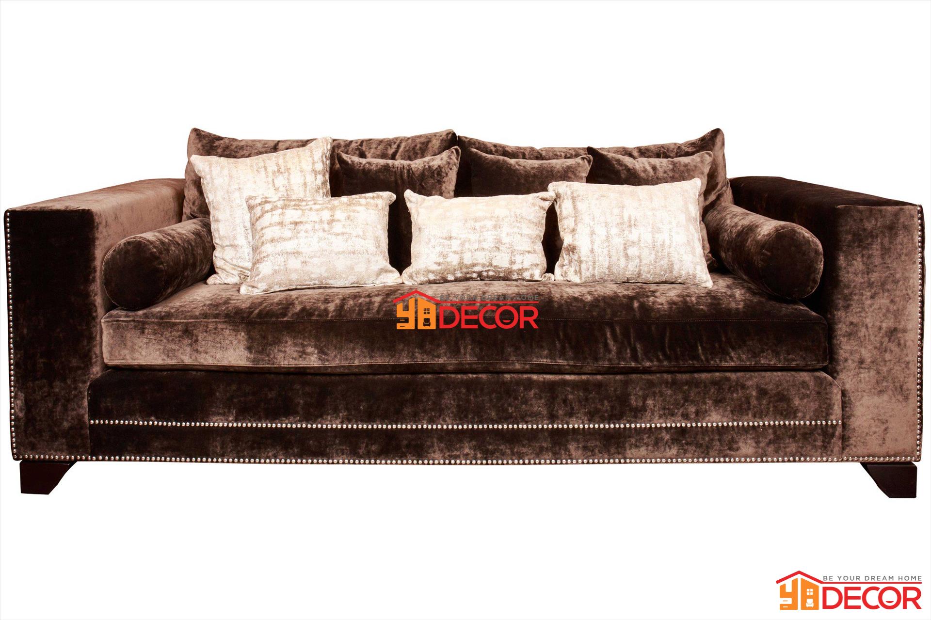 Sofa Miller 4 chỗ, nâu