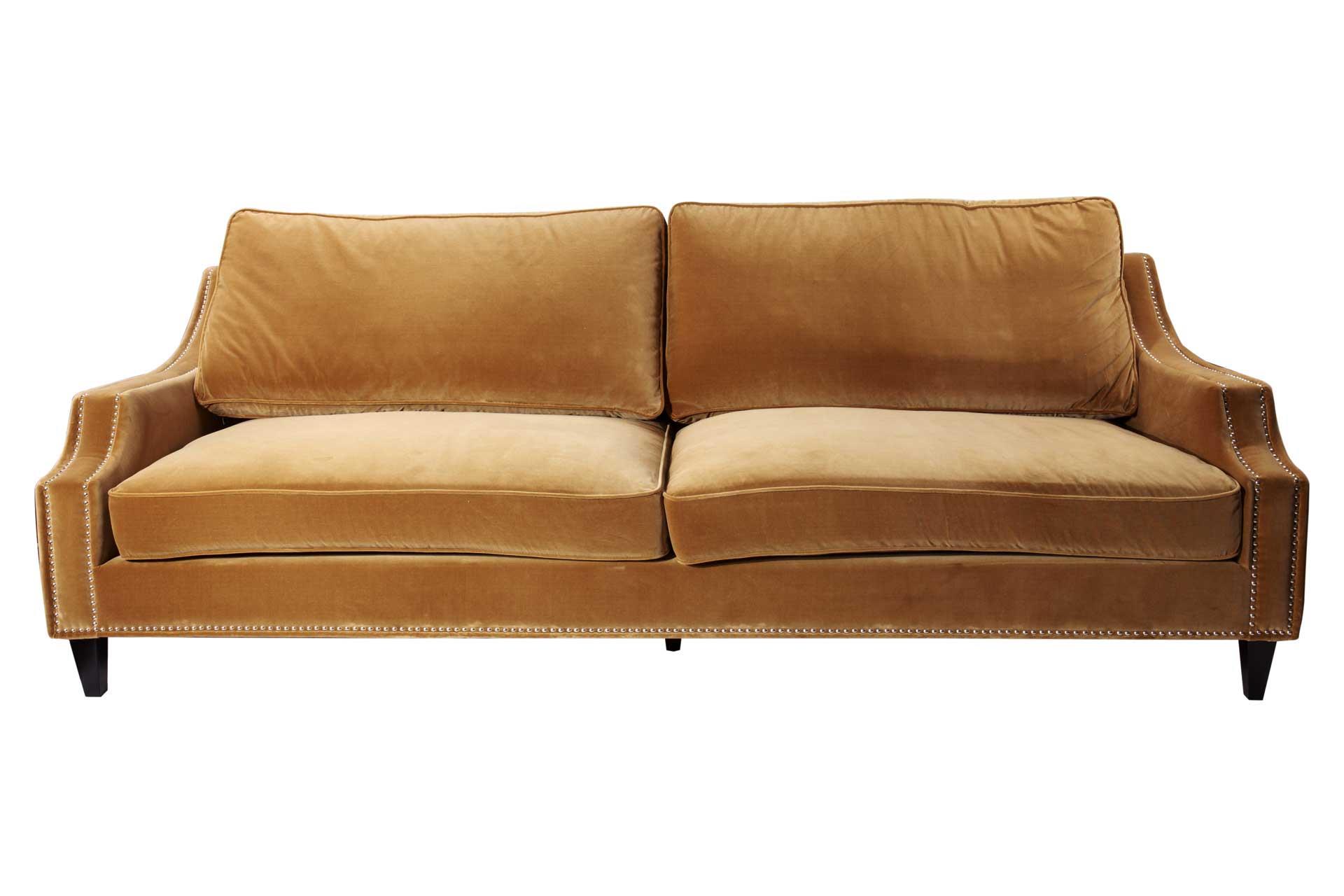 Sofa Marine 3 chỗ, nâu da bò