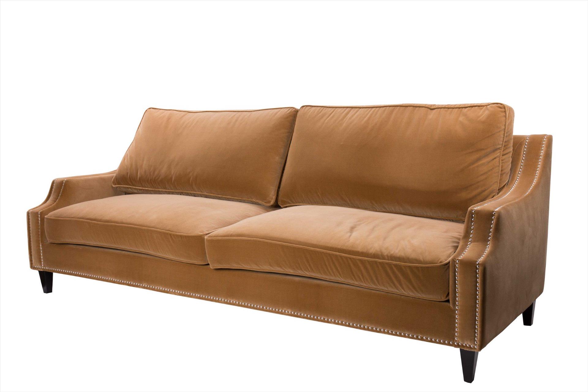 Sofa Marine 3 chỗ, nâu da bò