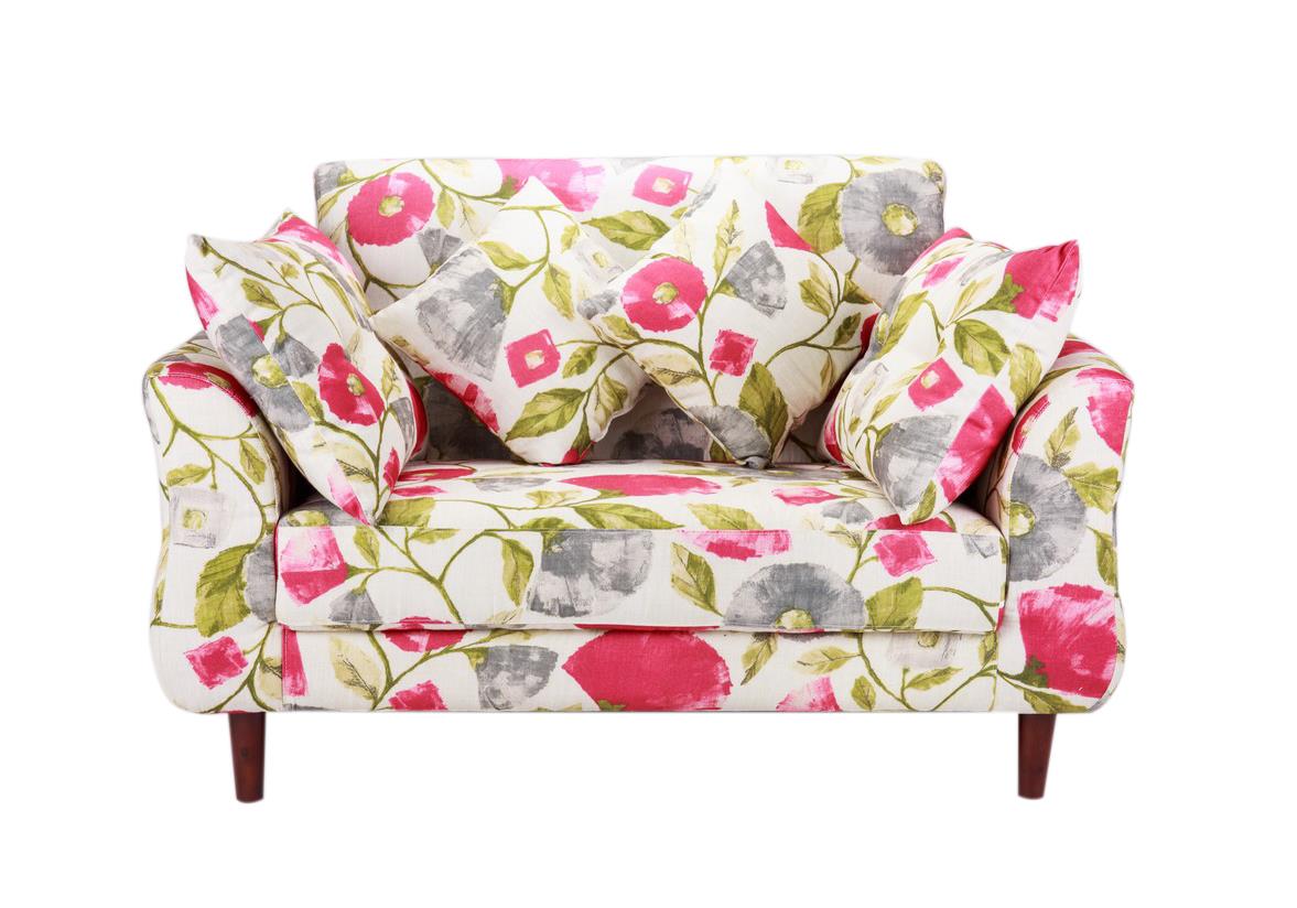 Sofa Audrey 2 chỗ, hoa đỏ