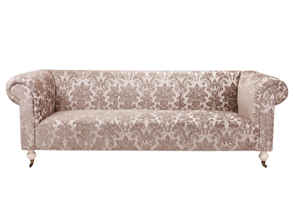 Sofa Sophie 3 chỗ, hoa xám