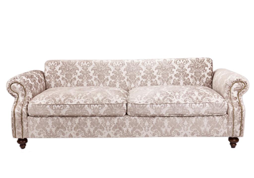 Sofa Claire 3 chỗ, hoa văn nâu nhạt