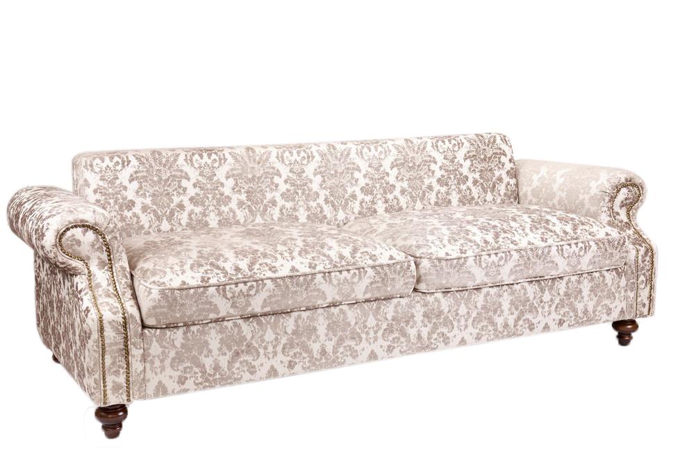 Sofa Claire 3 chỗ, hoa văn nâu nhạt